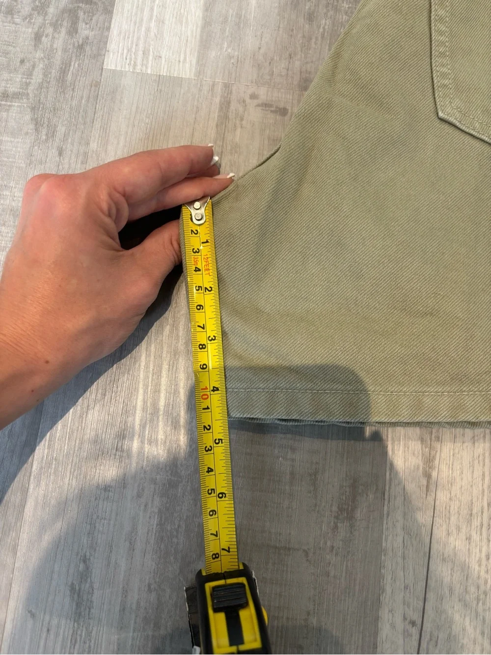 Zara Olive High-Waist Women’s Jean Shorts